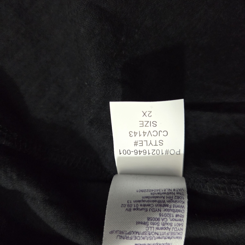 NWT NYDJ Forever Comfort Short-Sleeve Twist V-Neck Tee T-shirt Size 2X Comfy - Picture 11 of 11